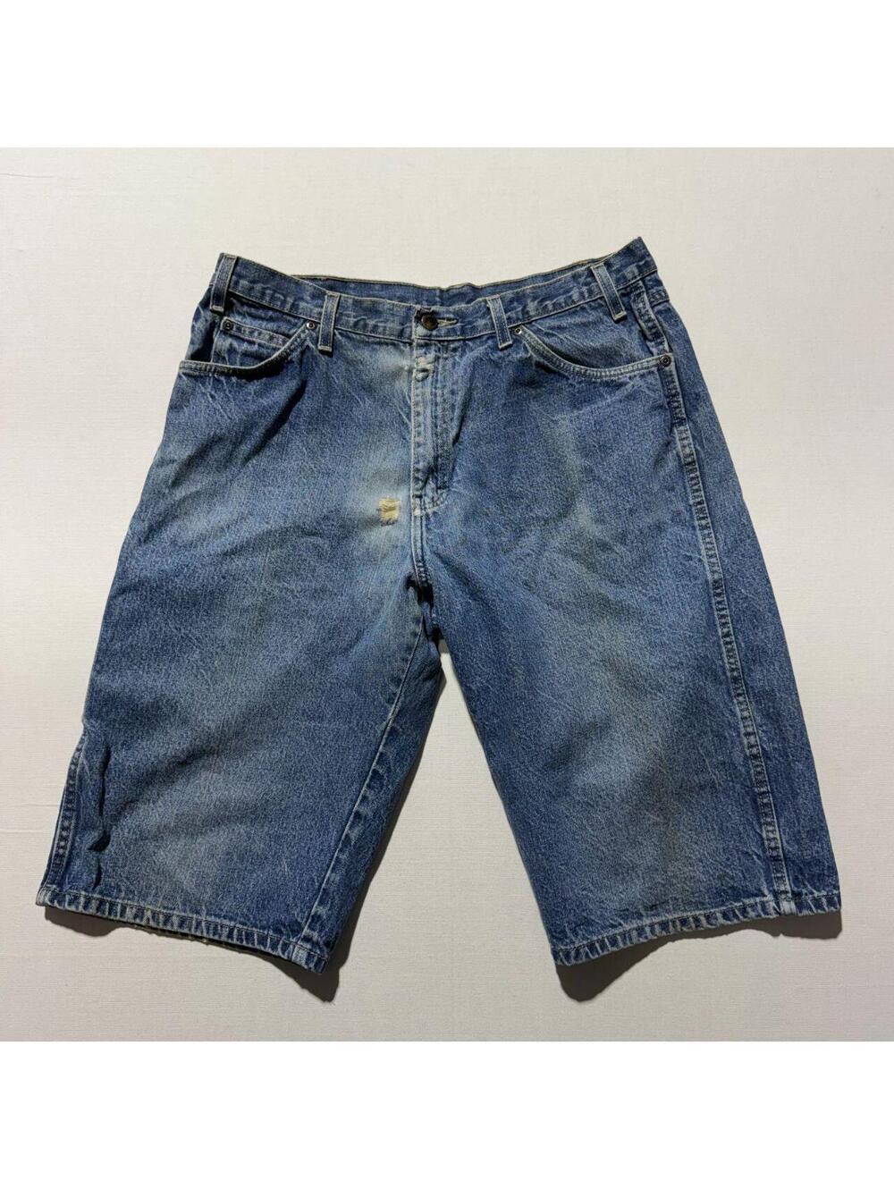 Dickies Denim Cargo Shorts Medium Wash